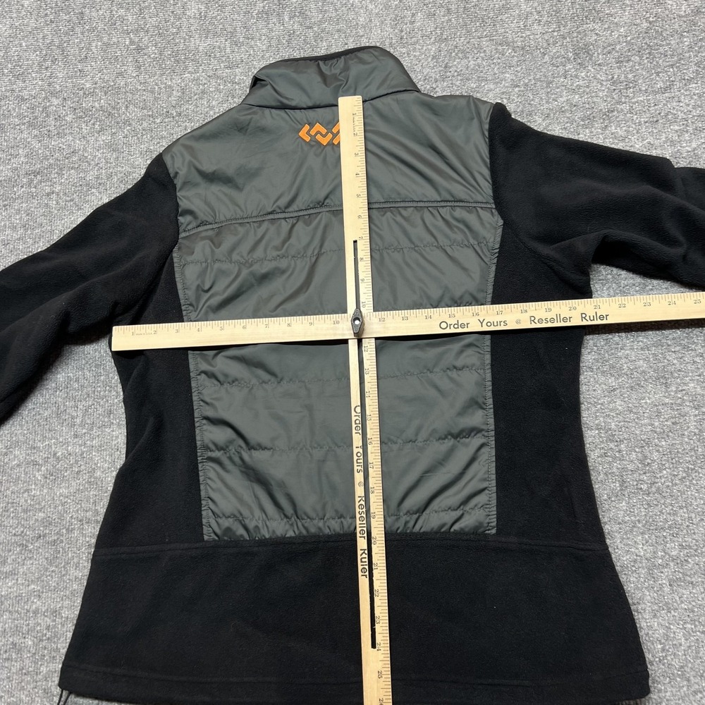 Columbia Omni-Heat Jacket Womens Large Black Fleece Lined Full Zip Canvas Credit - Picture 10 of 12